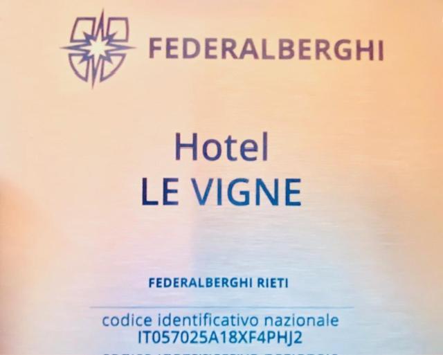 Hotel Le Vigne Contigliano Exterior photo